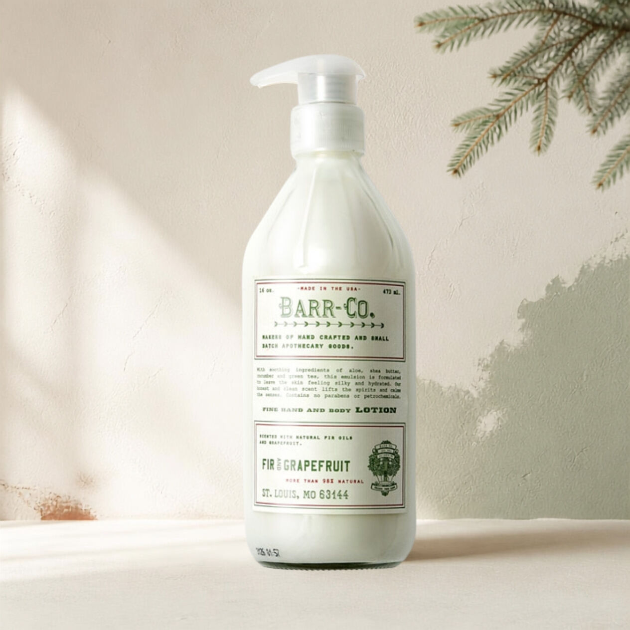 Barr-Co Tanne & Grapefruit Hand- und Körperlotion 16oz/473ml