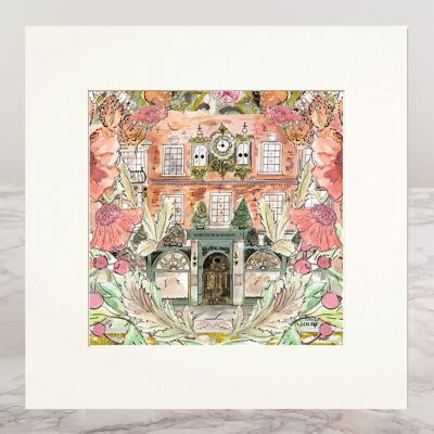 Mounted Print Fortnums In Full Bloom