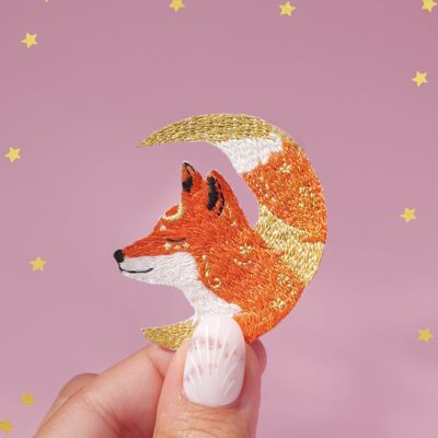 Foxy Gold Fox iron-on patch