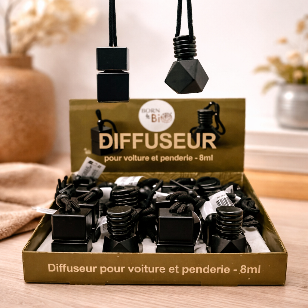 MINI DIFFUSORE CAPILLARE PER AUTO E SPOGLIATOIO - NERO OPACO - 8ML