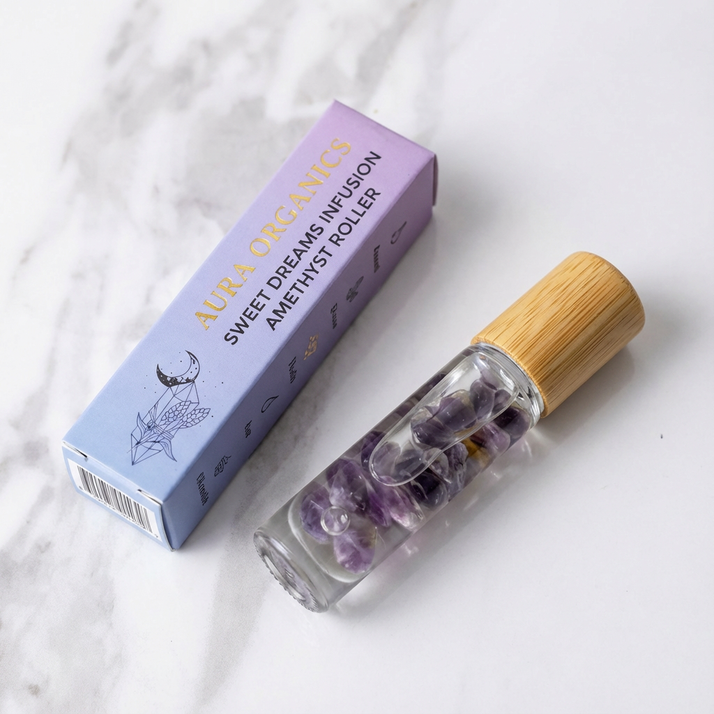 Amethyst-Kristallroller – für besseren Schlaf und Entspannung