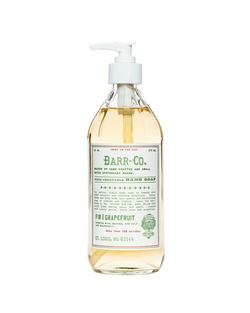 Barr-Co Fir & Grapefruit Liquid Soap 16oz/473ml