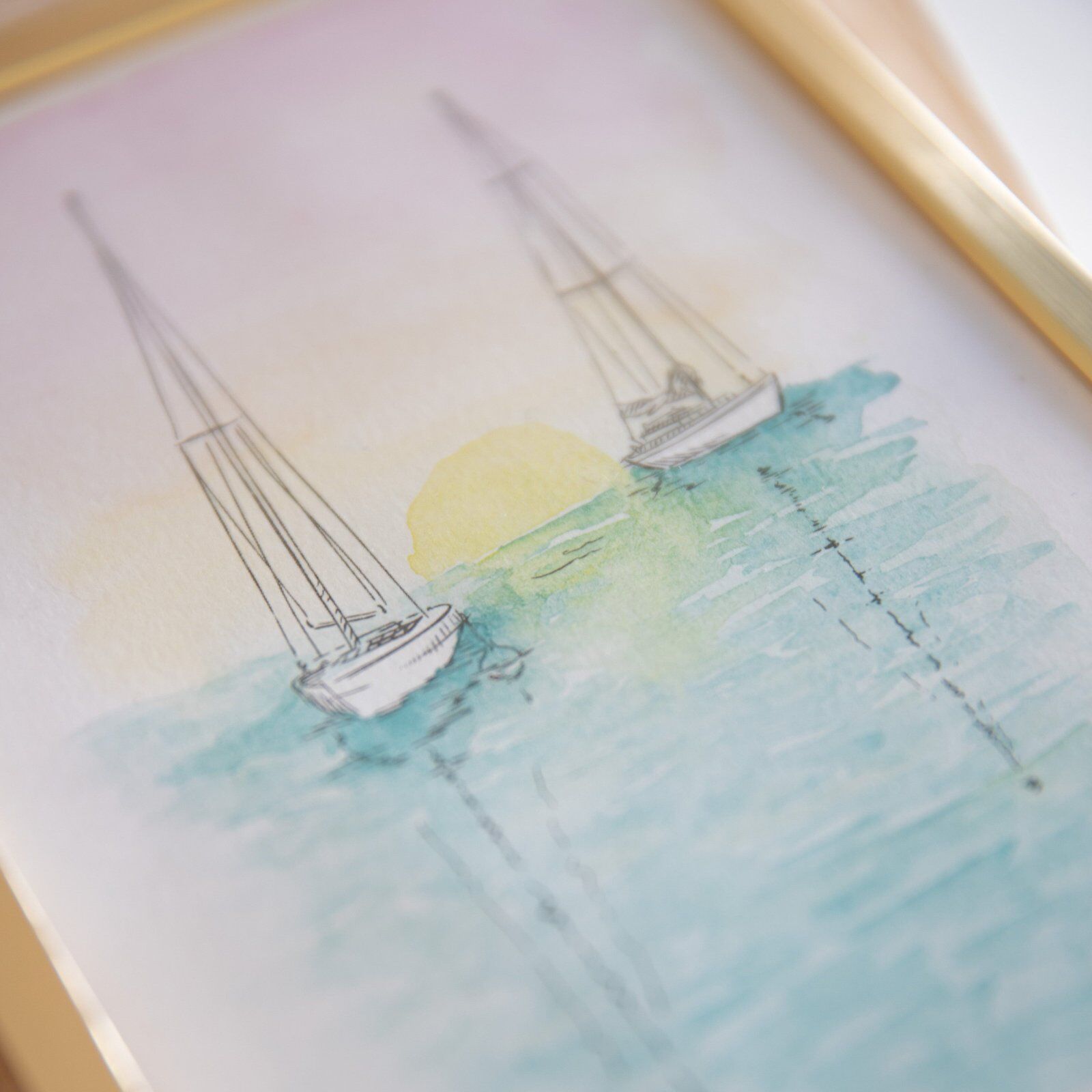 Handmade Watercolor Kit "Boats"