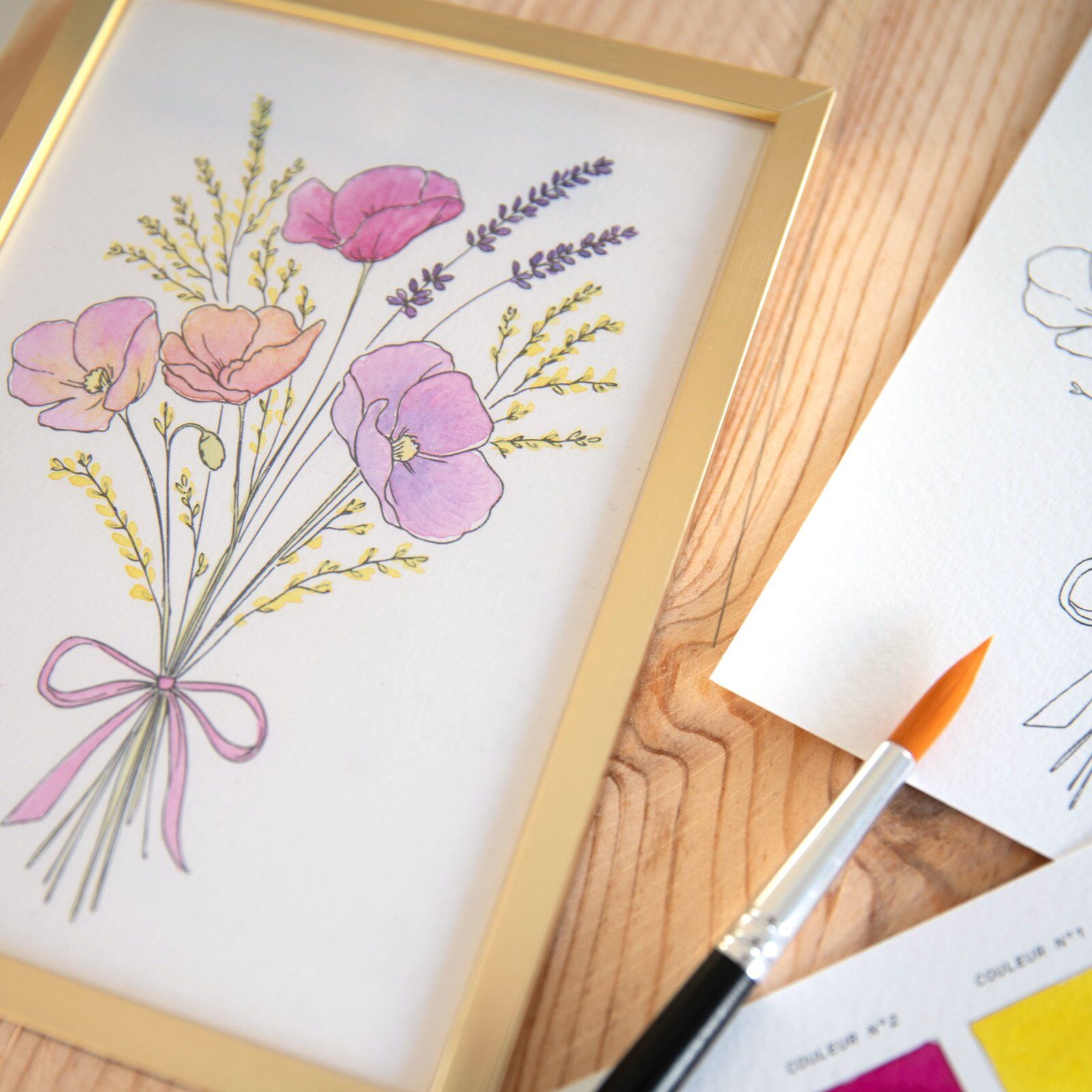 Handcrafted Watercolor Kit "Wildflowers"
