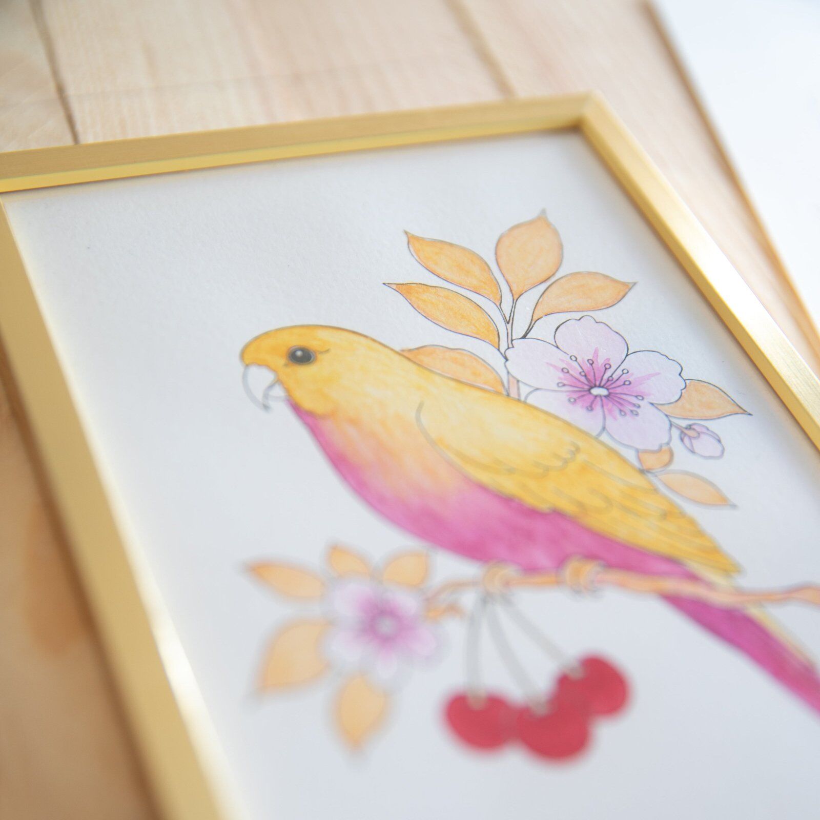 "Parrot" Hand-Painted Watercolor Kit