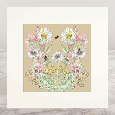 Mounted Print Biscuit Bee