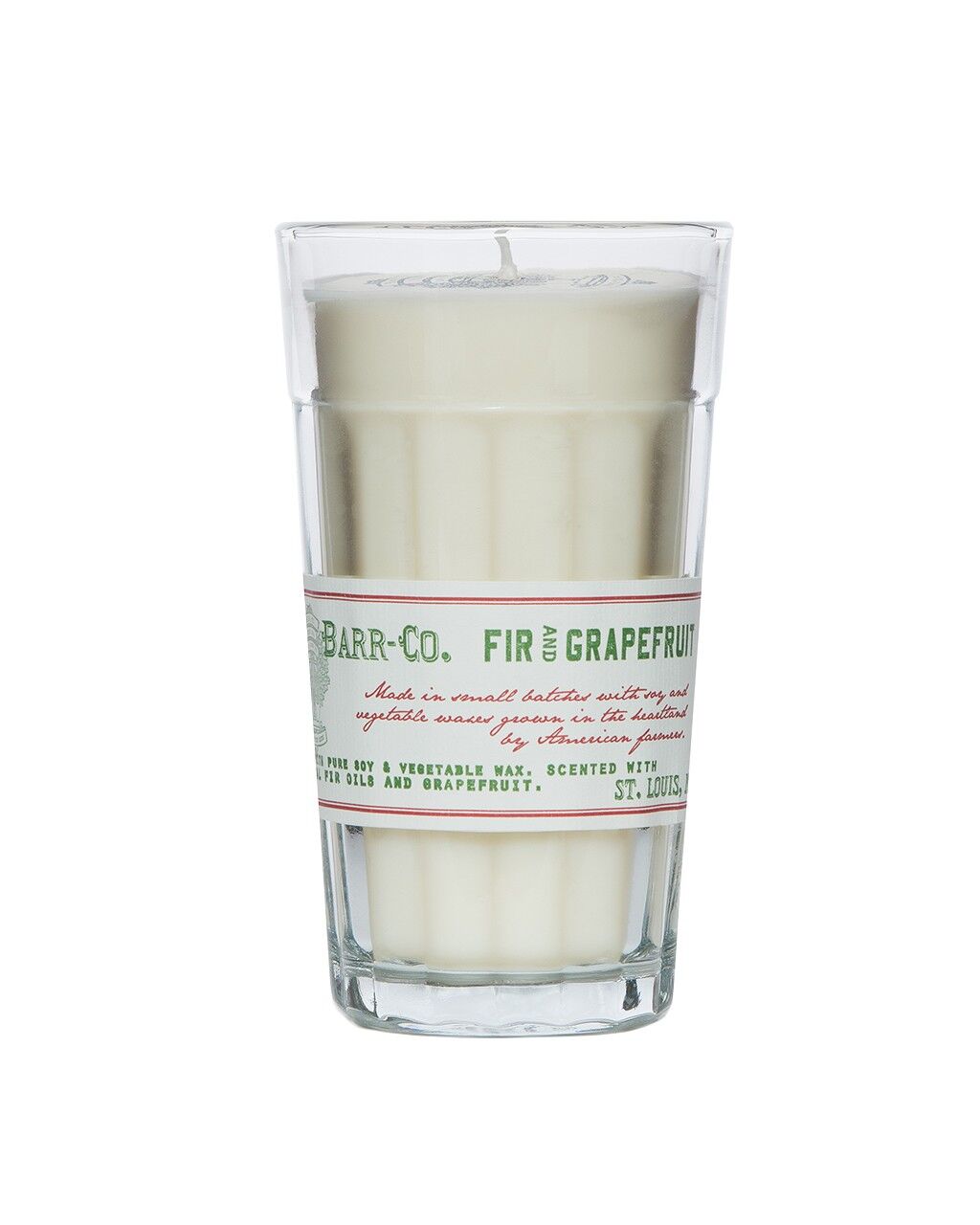 Barr-Co Bougie en Verre Parfait Sapin & Pamplemousse 10oz