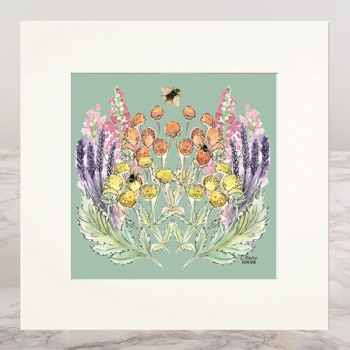 Mounted Print Sage Bloom