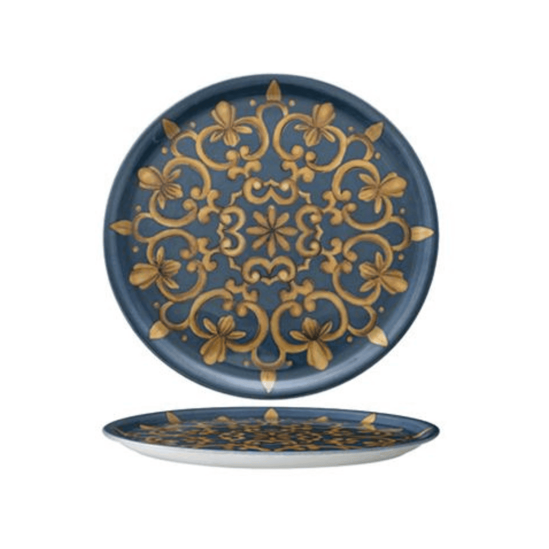 6 x ROYALE porcelain dinner plates – Ø 21 cm – Saturnia