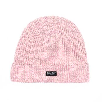 Bonnet EEM pour femme en laine avec doublure thermique Thinsulate - rose chiné 1