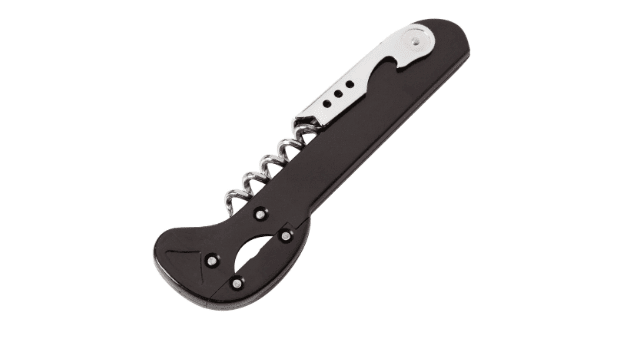 Corkscrew with wire cutter - Black - Beaumont