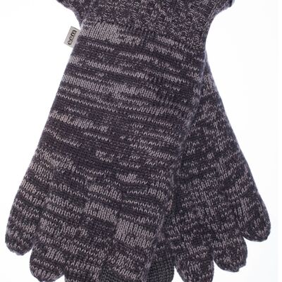 Gants tricotés homme EEM avec doublure thermique Thinsulate, 100% laine ou 100% coton, la matière dépend de la couleur - coton noir anthracite