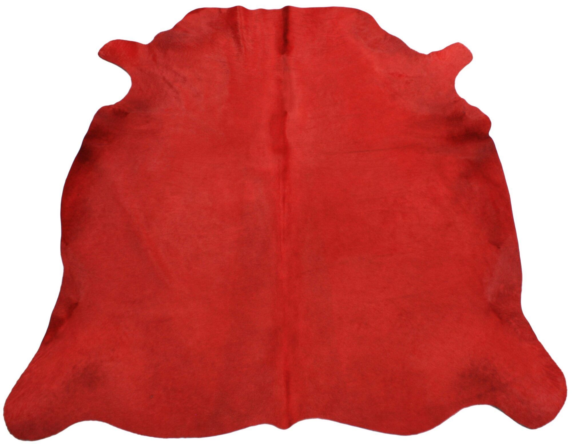 Einfarbiges rotes Rindsleder