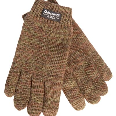 EEM children's knitted gloves with touch function and Thinsulate thermal lining made of polyester, knitted material made of 100% cotton, smartphone - camouflage