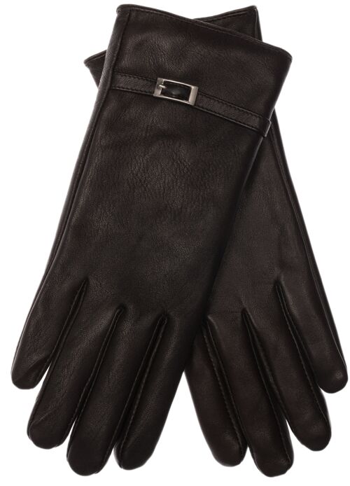 EEM Damen Leder Handschuhe ALICE aus Lammnappaleder schwarz