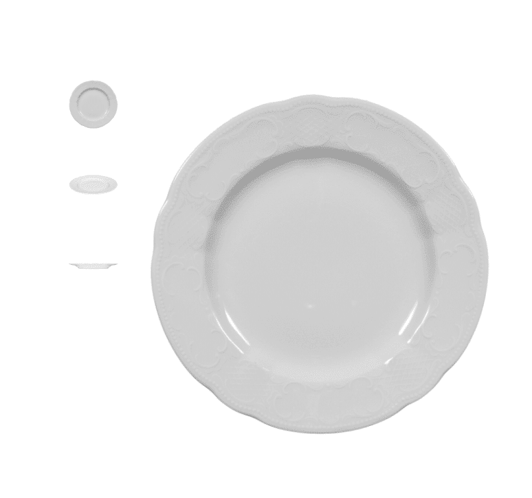 6 x Salzburger Speiseteller - 25 cm - Porzellan - Seltmann WEIDEN