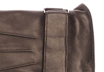 Gants en cuir EEM pour hommes en cuir nappa d'agneau noir 16