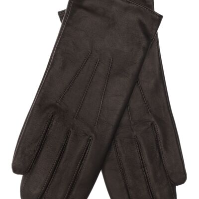 EEM ladies leather gloves AMELIE made of black lamb nappa leather