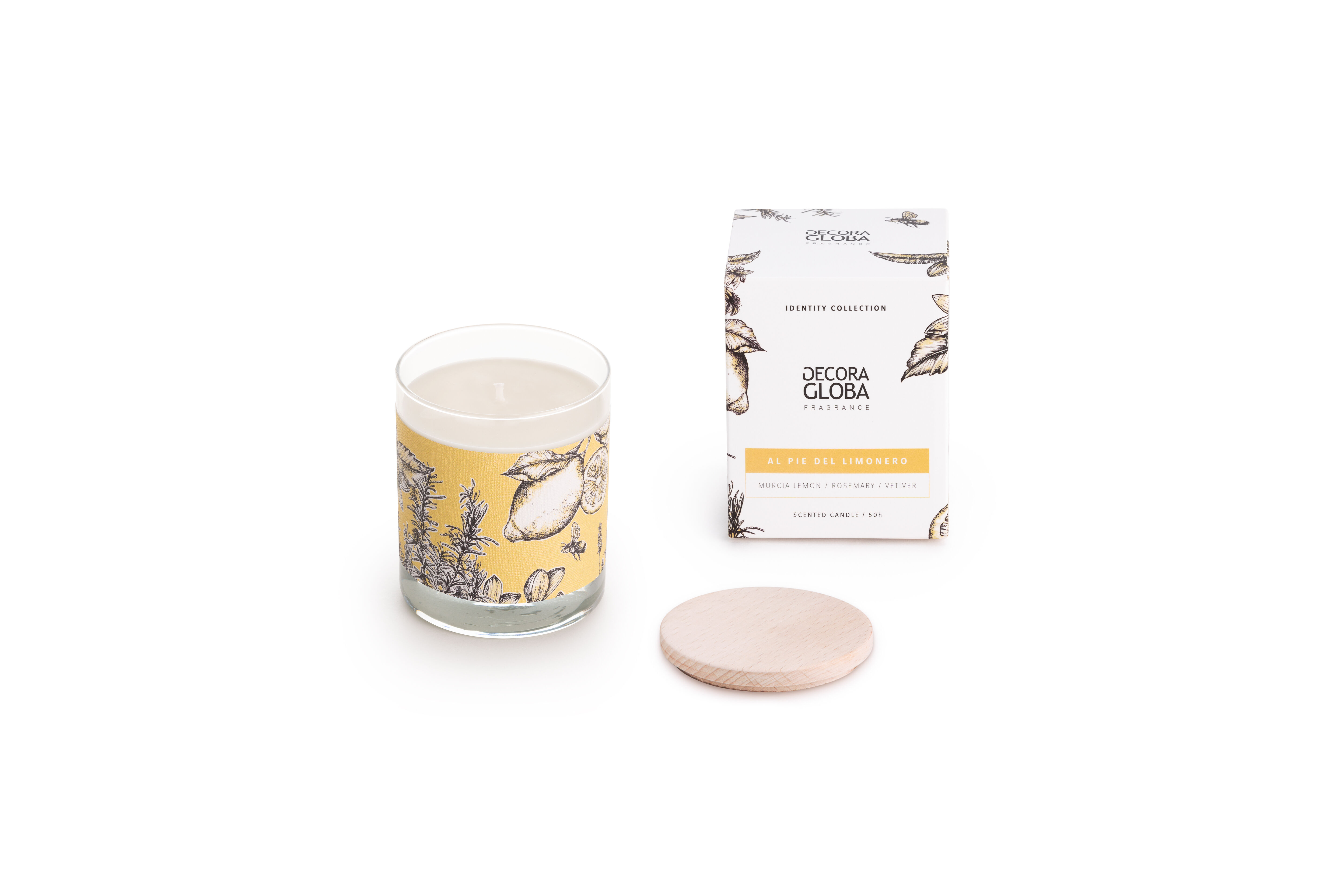 Fragrance Candle - At the Foot of the Lemon Tree - 220gr - Identity Collection