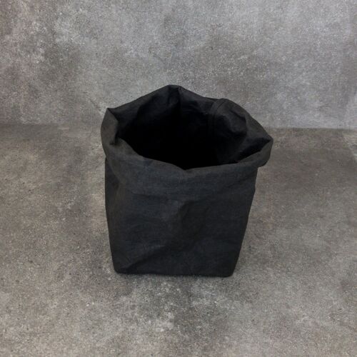 Plum- paper bag storage - black