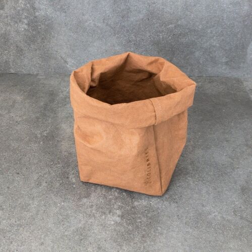 Plum- paper bag storage - cognac