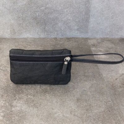 Hemlock - vegane Clutch Geldbörse - schwarz