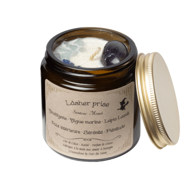 Lithotherapy candle Letting go – Monoï