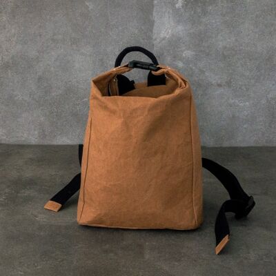 Swampie- mini zaino vegano - cognac
