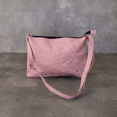 Bolso bandolera vegano tulsi - rosa