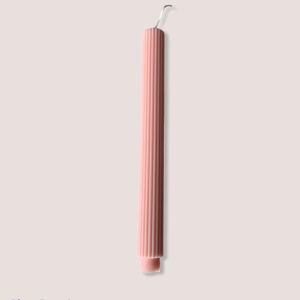 Bougie A'lure Rayée XL – Rose Cachemire