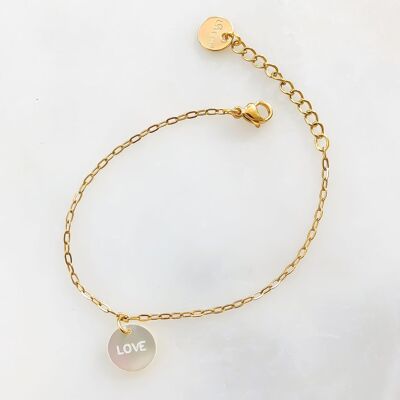Love mother-of-pearl bracelet