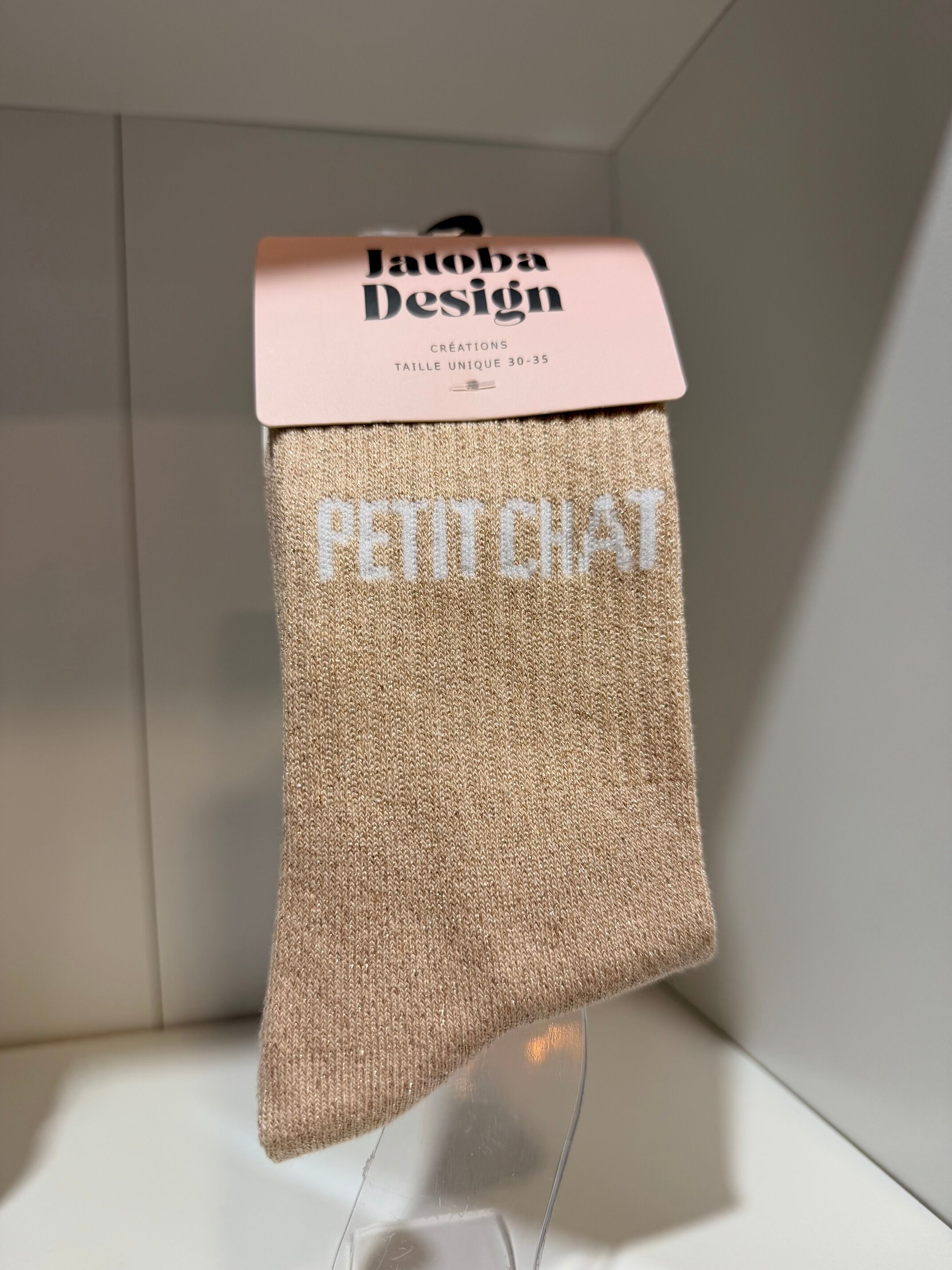 Chaussettes à paillettes - ENFANTS - Petit chat