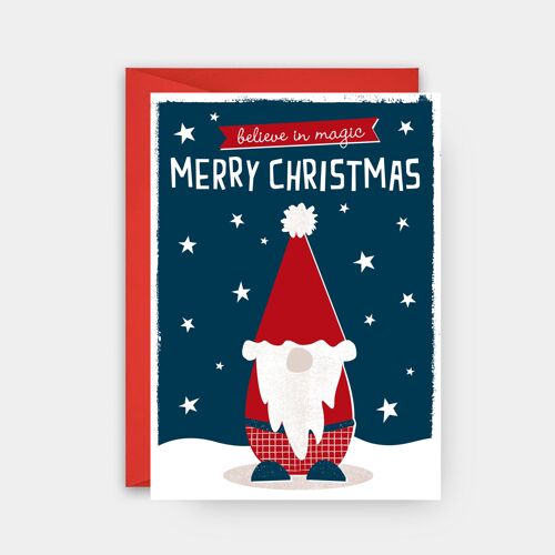 Christmas card - gnome