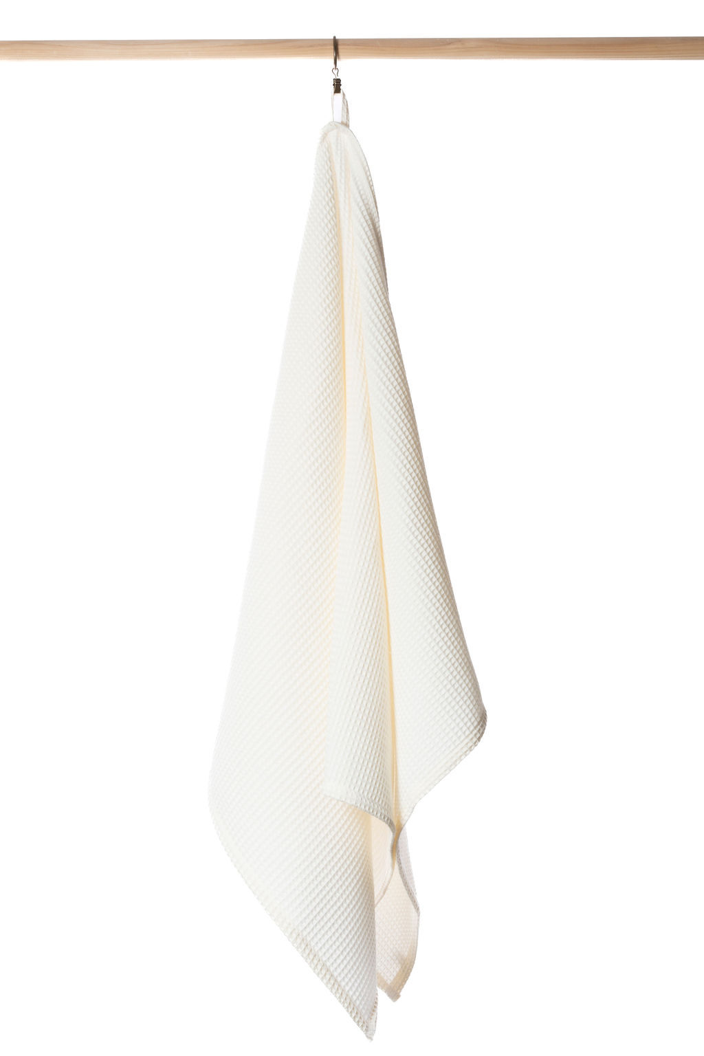 White cotton waffle bath towel - good absorbet 140x80cm