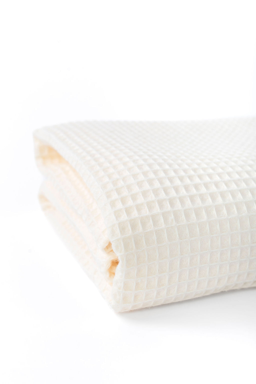 White cotton waffle bath towel - good absorbet 140x80cm