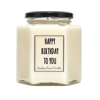 Joyeux anniversaire à vous cadeau BOUGIE PARFUMÉE