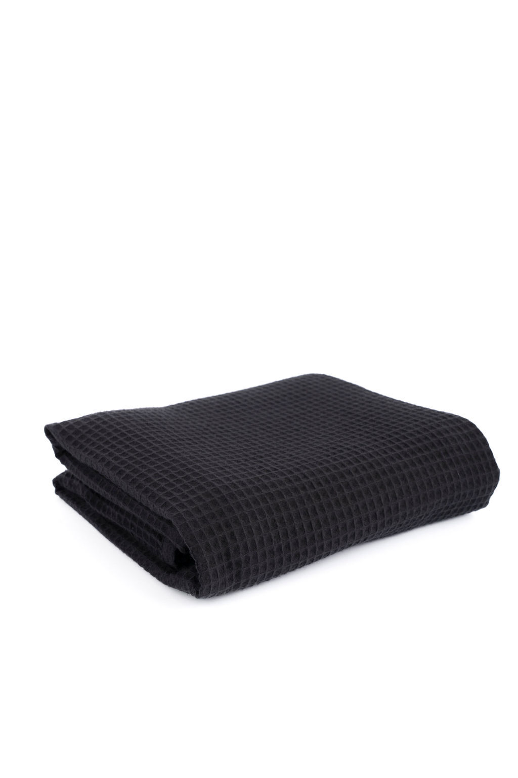 Black cotton big bath towel - very absorbent and quick dry 140x80cm waffle towel