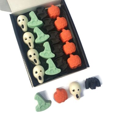 BOÎTE DE SÉLECTION de fonte de cire - Halloween - 18 fontes par boîte - cadeau de boîte aux lettres