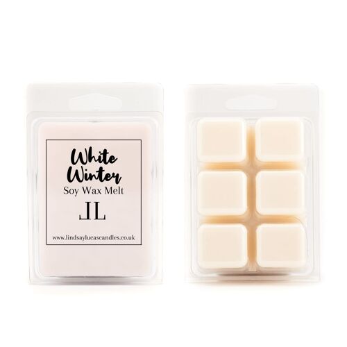 WHITE WINTER Soy Wax Melt/Tart, Luxury Scent Strong Melt, Large Wax Melt