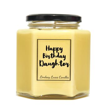 Joyeux anniversaire fils/fille bougie parfumée personnalisée, bougies de soja végétaliennes personnalisées 6