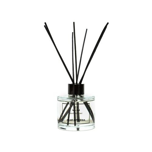 Pear And Freesia REED DIFFUSER Bottle With Sticks, Reed Oil Diffuser, Fresh Prosecco Scented Home Fragrance