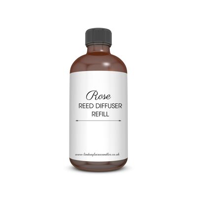 RELLENO DE ACEITE perfumado de rosa para difusor de caña, relleno de fragancia, fragancia casera floral primaveral, aroma femenino, ambientador, aromas para el hogar