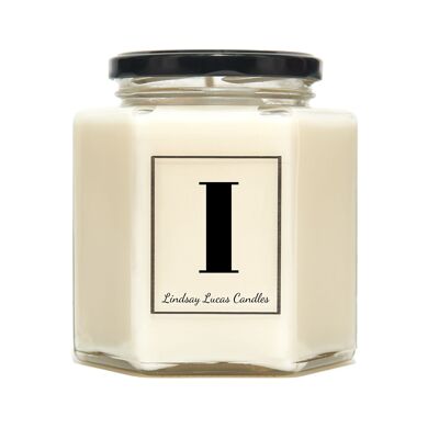 Letter I Alphabet Scented Candle
