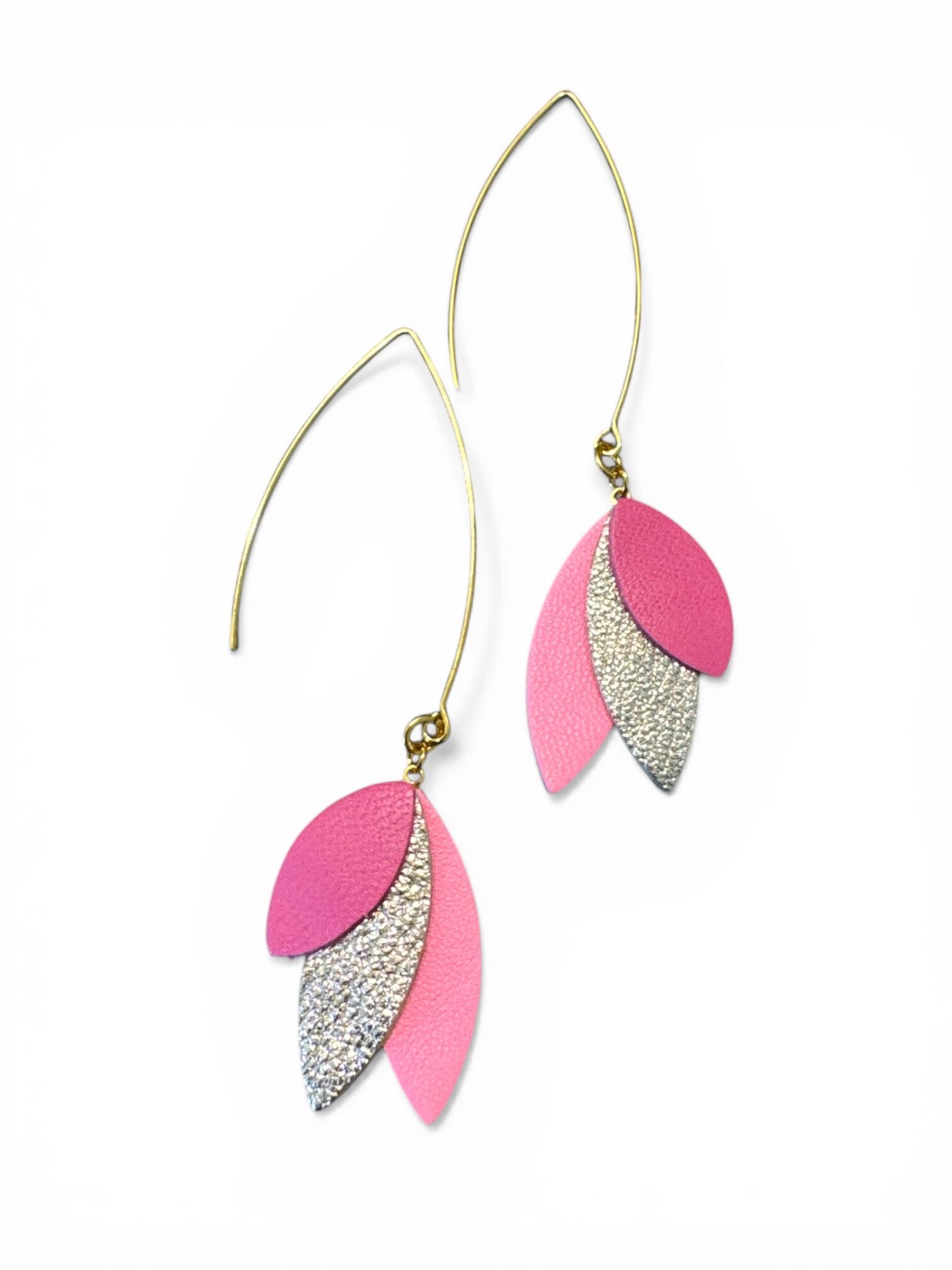 Boucles PLAYA longues cuir - 7 coloris
