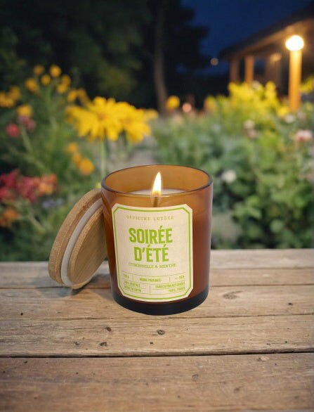 Summer Evening Candle - Lemongrass & Mint