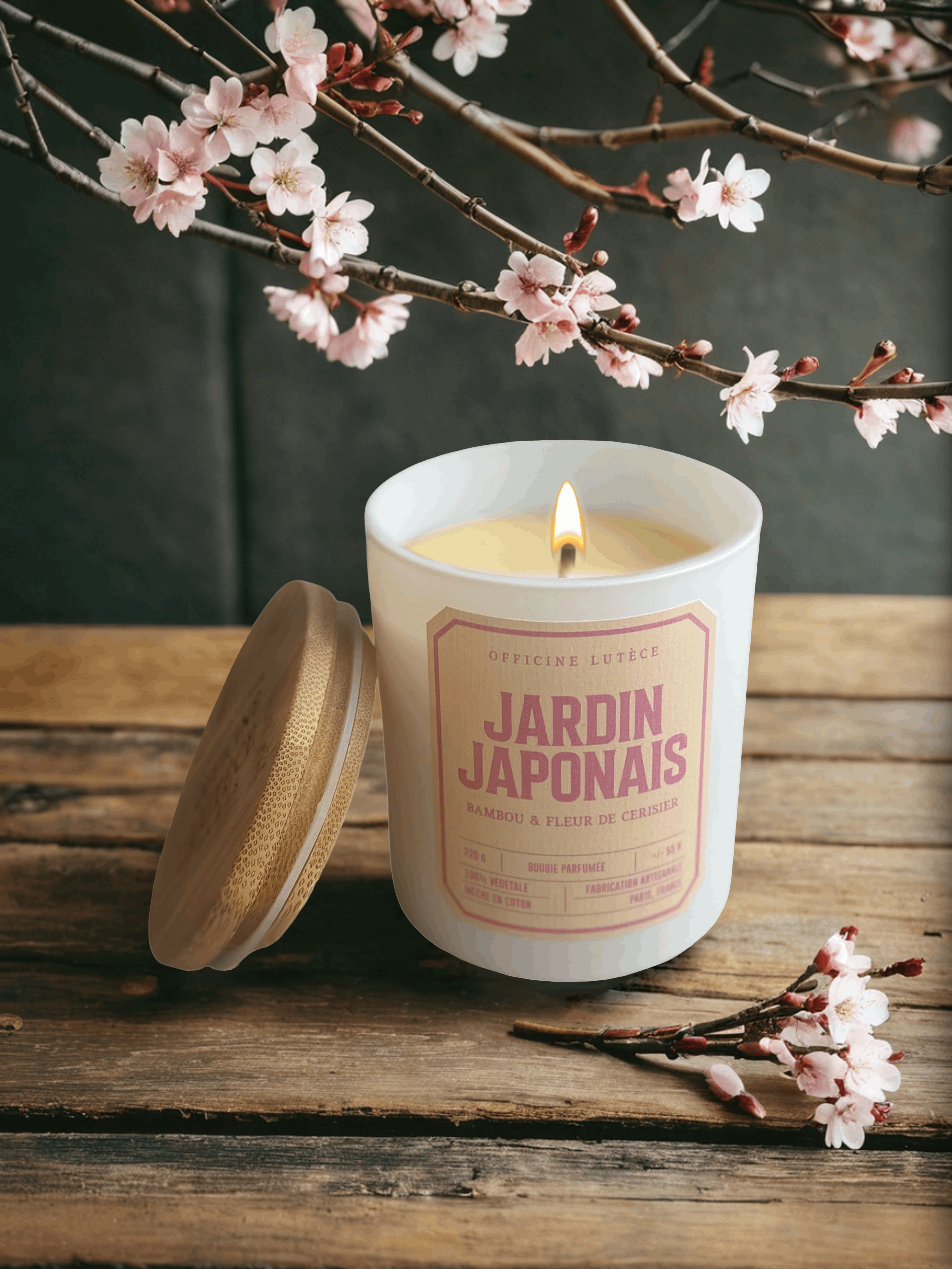 Japanese Garden Candle - Bamboo & Cherry Blossom