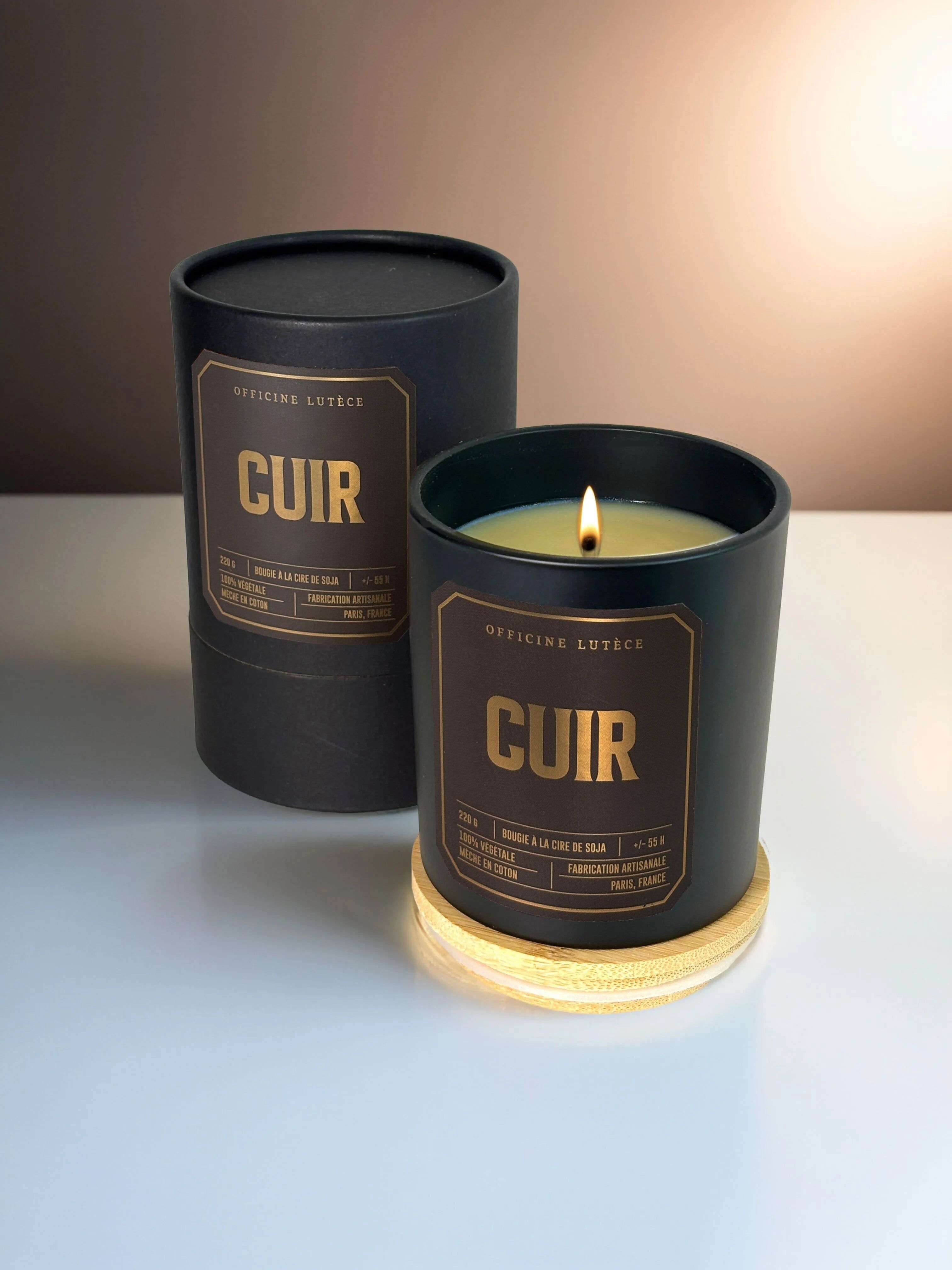 Leather - Scented candle
