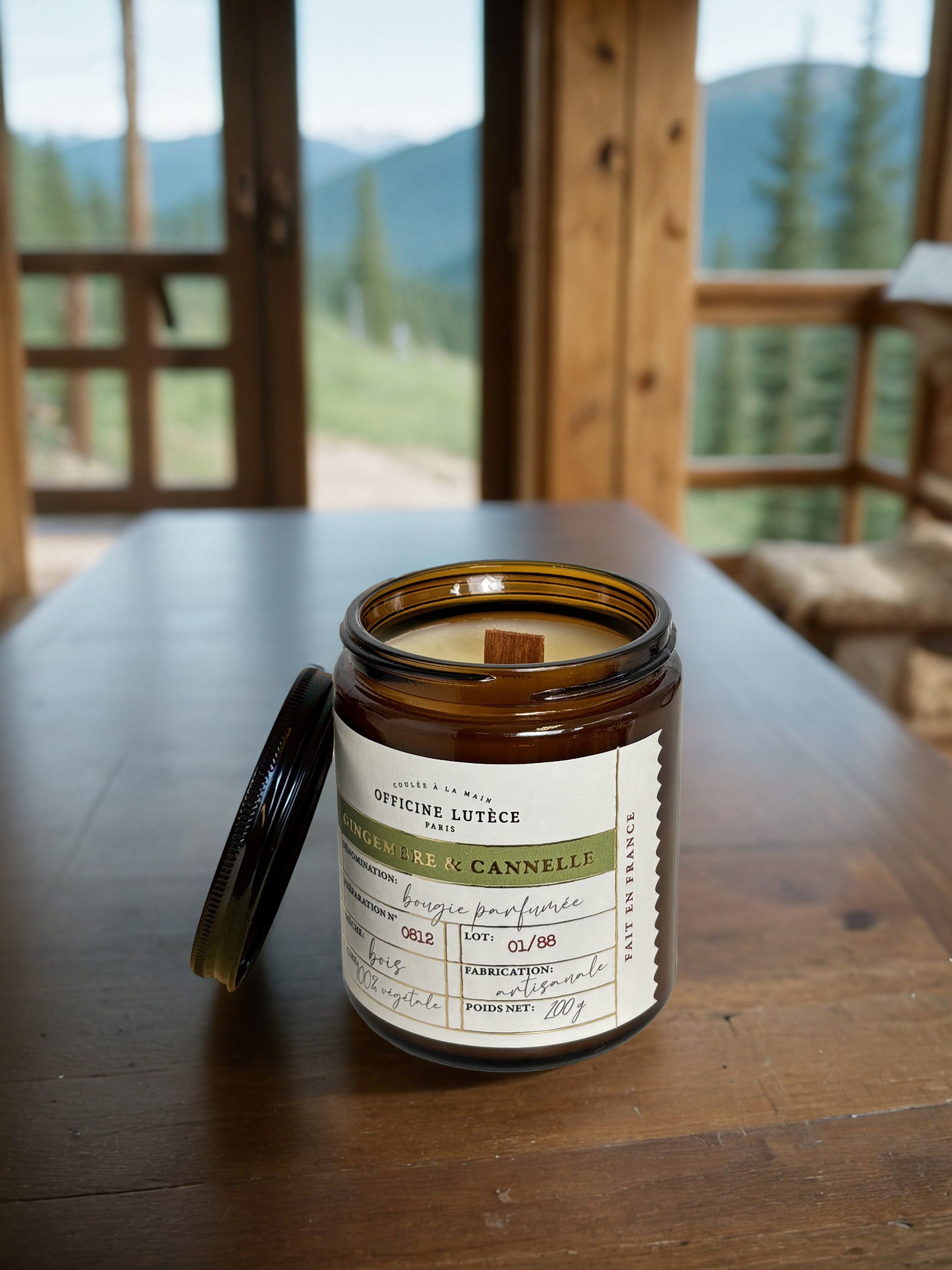 Ginger & Cinnamon scented candle