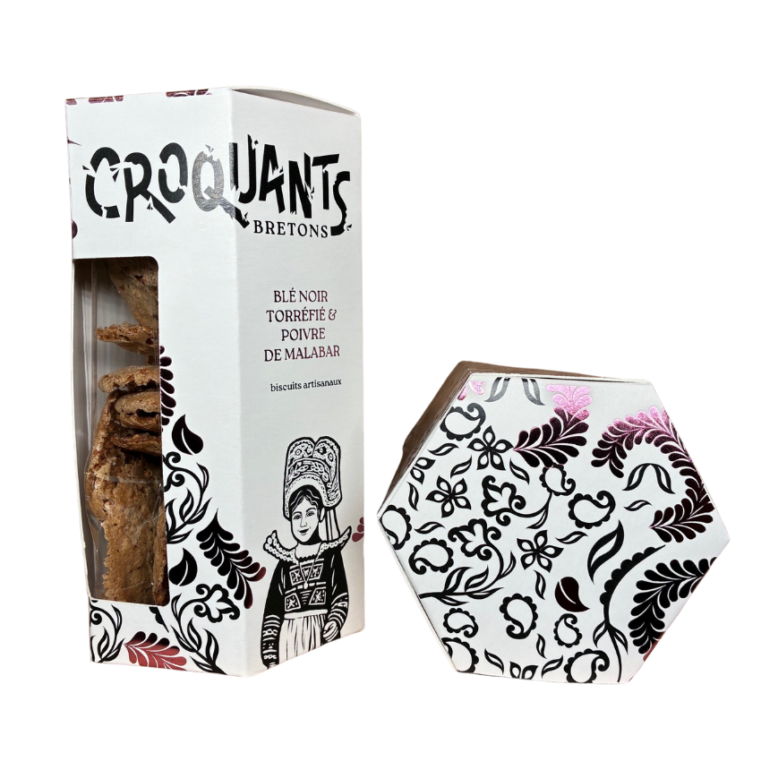 100g pack - Buckwheat & Malabar pepper crunchies - Bronze medal winner, Epicures Prize 2025