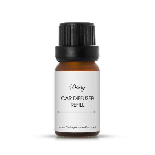 DAISY OIL REFILL For Car Air Freshener, Car Diffuser Top Up/Perfume/Fragrance/Scent, Motor, Natural, Vegan, Eco Friendly